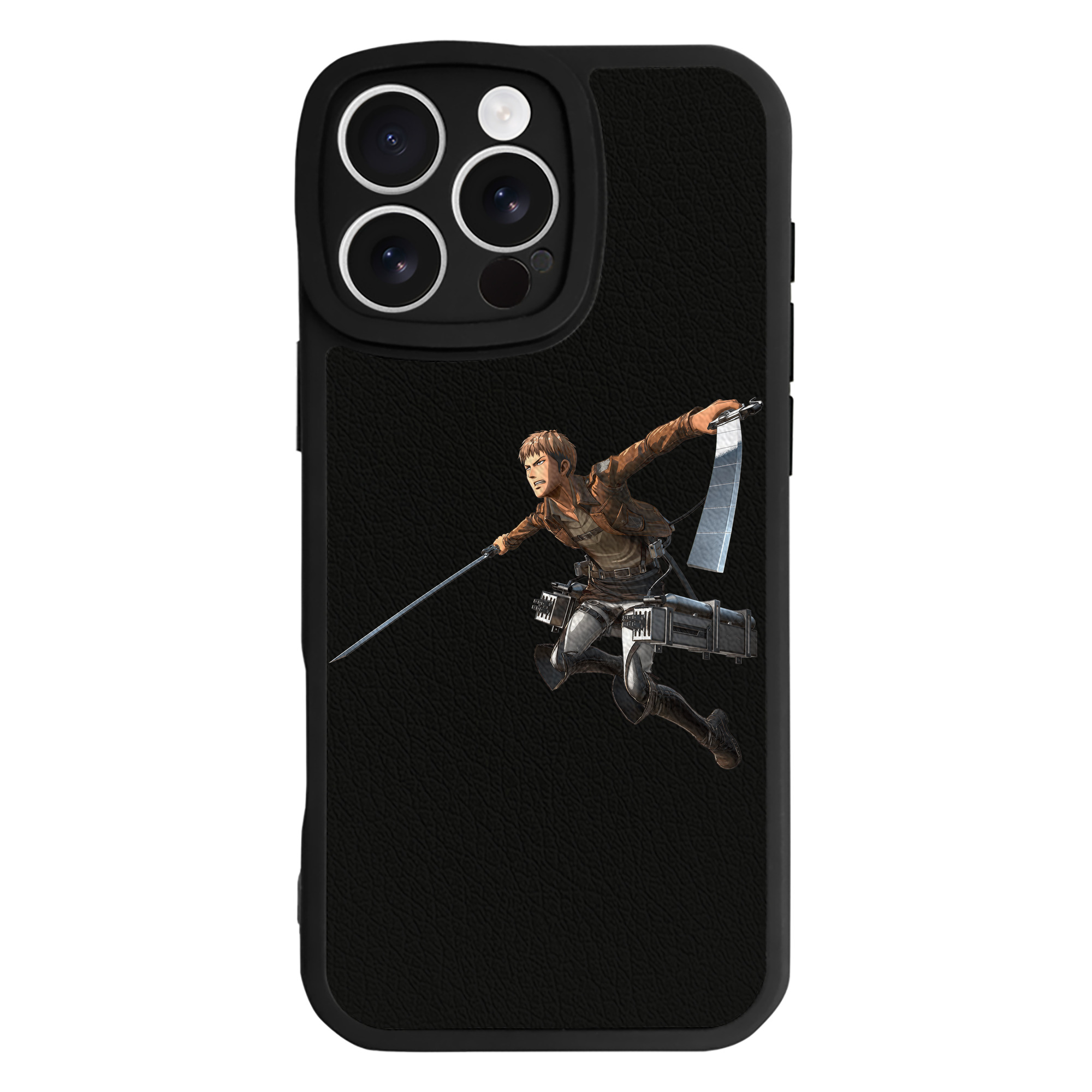 （画像用） 進撃の巨人 ジャン・キルシュタイン Attack on Titan Jean Kirstein 【iPhone 16シリーズ対応】シリコンスマホケース（レザー調） 材質：シリコン